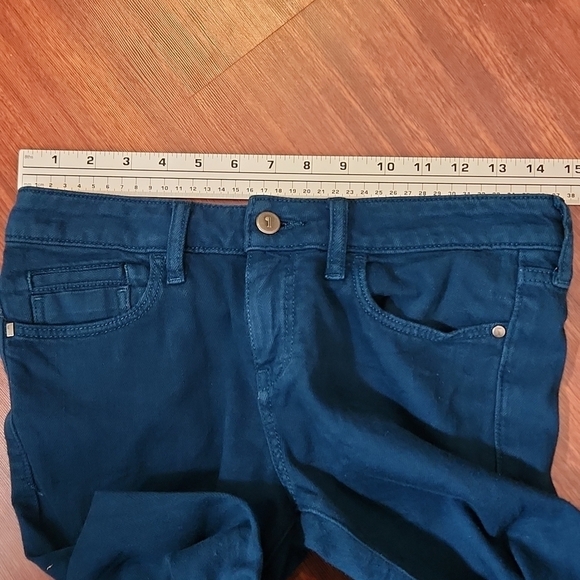 Pilcro Jeans Pants The Letter Press Turquoise Size 26 - Picture 8 of 15